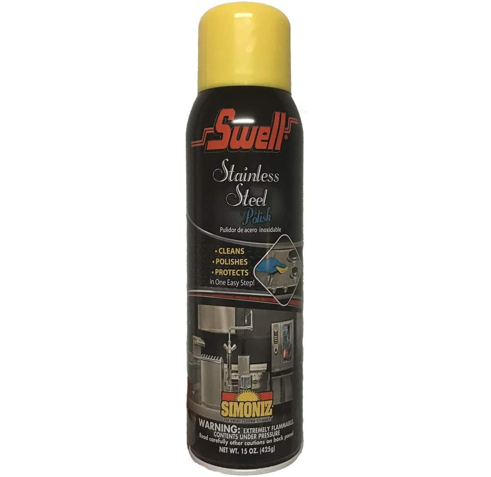 Simoniz USA S3336012 PEC 15 oz Swell Stainless Steel Polish Spray - Case of 12