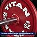 Titan Fitness 25 KG Olympic Calibrated Steel Powerlifting Plate, Machine Precision Steel Discs, Sold Individually