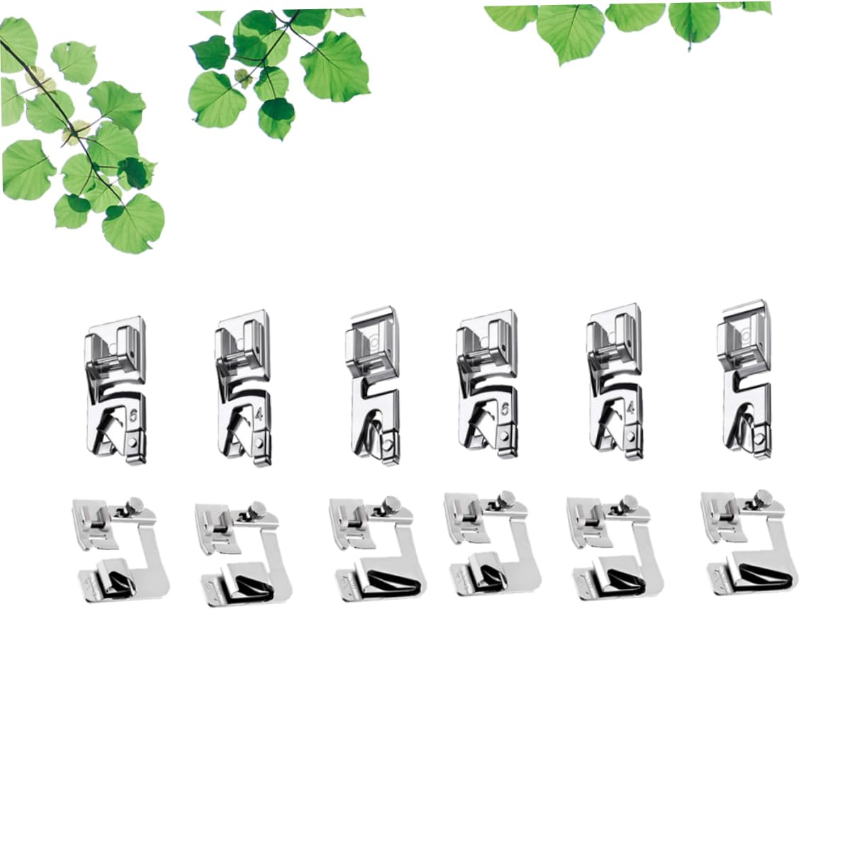 12pezzi Piedini Premistoffa per Cucire Piedini Premistoffa per Arricciatura in Set di per Macchina da Cucire Bassa per Tessuti Leggeri su Indumenti e Altri Progetti Facile da