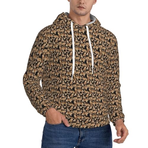 Sweat à capuche Golden Retrievers unisexe avec poche kangourou