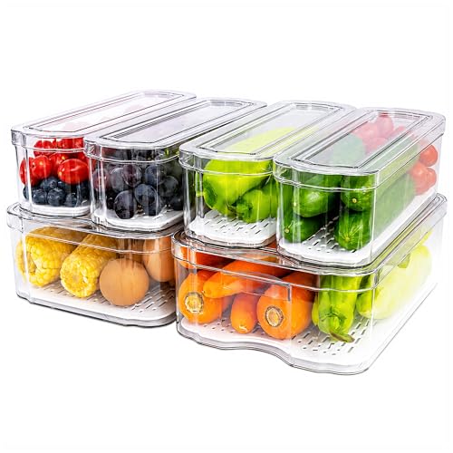 SMRCAD Fridge Organizer Bins