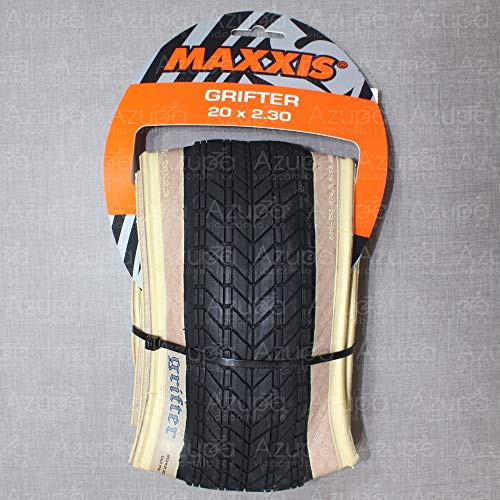 Pneu Maxxis Grifter 20x2.30 Dobrável Kevlar Skinwall Preto/Bege