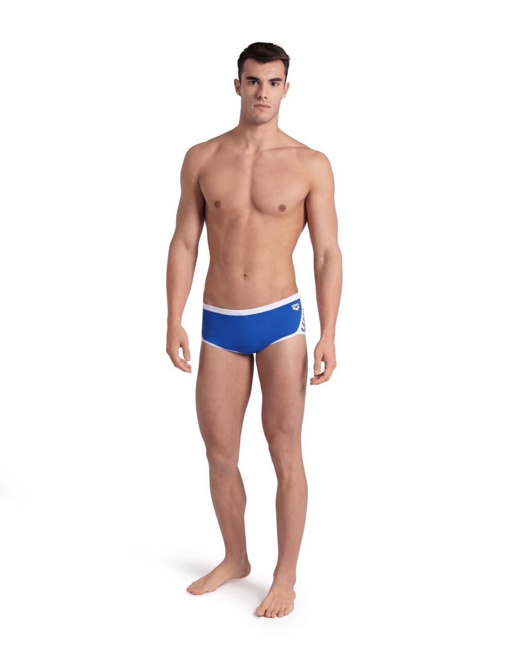 Arena Męskie spodenki kąpielowe Performance Icons Solid Low-Waist, Królewski/Biały, 44 męskie