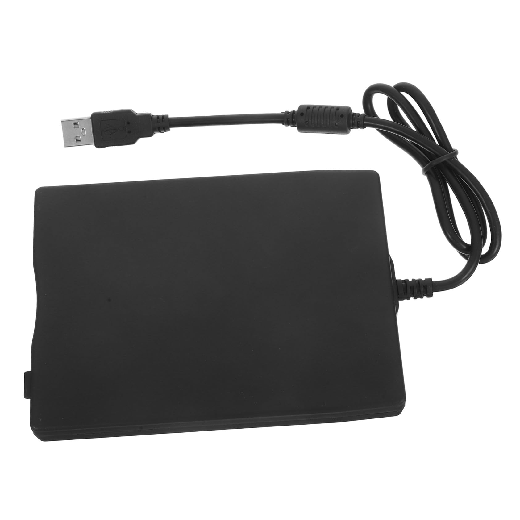 Lecteur de Disquettes Externe pour Ordinateur Portable et Bureau Noir en Abs Compatible USB, Taille Compacte et Transfert Rapide de Données