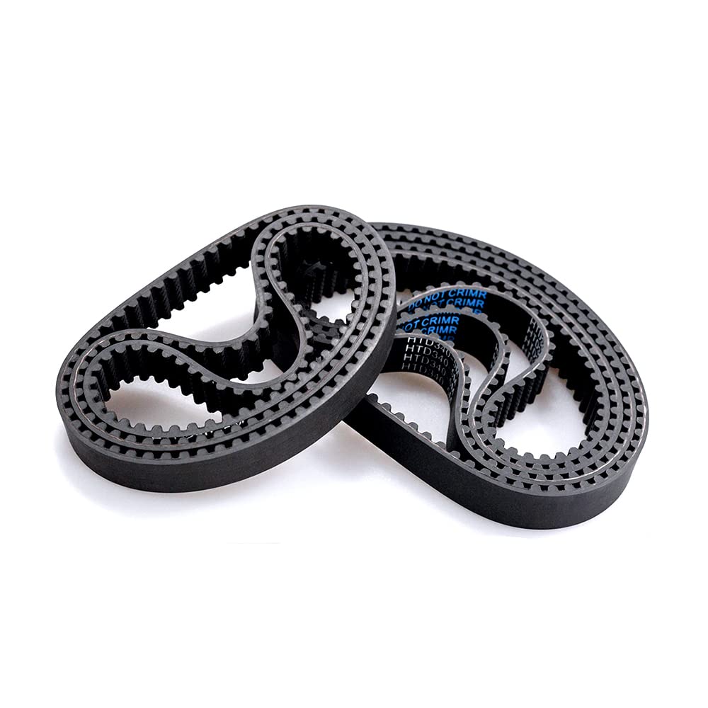 bzcemind 5PCS Balck HTD 5M Timing Belt 5mm Pitch Rubber Belt,15mm Width,220mm