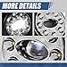 Auto Dynasty Full LED Projector Fog lights Compatible with 2008-2020 Kenworth T660 Peterbilt 579 587, Front Bumper Driving Fog Light Lamps with LED DRL Ring, Chrome Housing