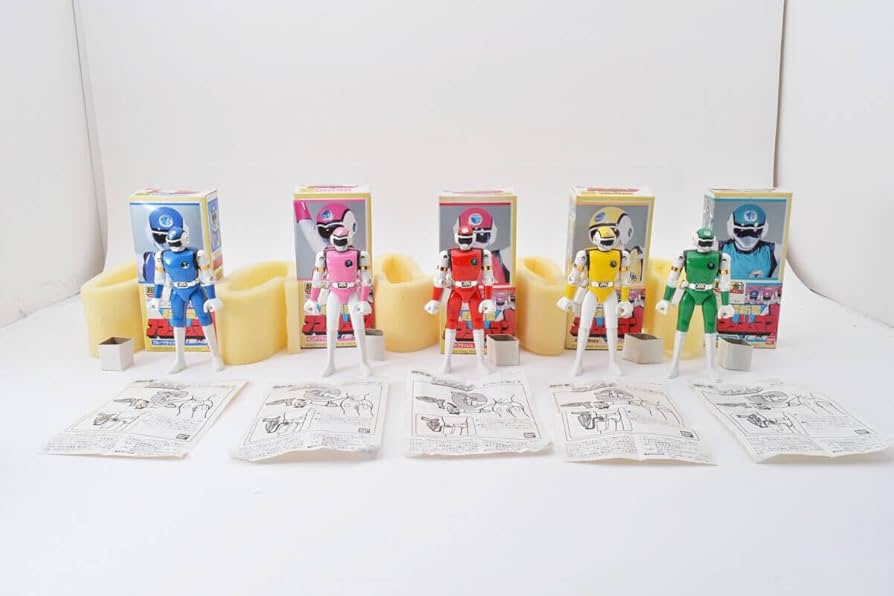 Amazon.co.jp: 超新星 フラッシュマン 超合金 5体 当時物 0359