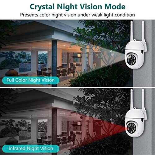 Kowvowz Outdoor Security Cameras, 2.4Ghz & 5G Wifi Cameras For Home Security, 1080P Dome Surveillance Cameras 360° View, Waterproof With Motion Detection, 2-Way Audio (2Pcs) #TOP4