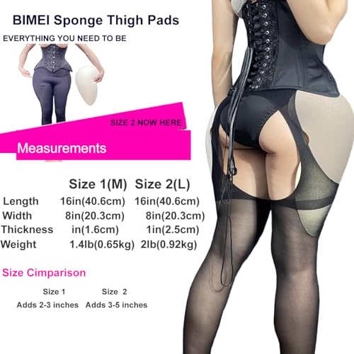 Image of BIMEI 2PS Sponge Hip Pads padded Women Butt Hip Up Padded Enhancer Thigh Pads Butt Lifter Crossdressing Padded Underwear