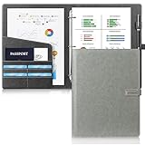 Toplive Padfolio Portfolio Folder 3 Ring Binder Business Padfolio Letter A4 Size Document Organizer
