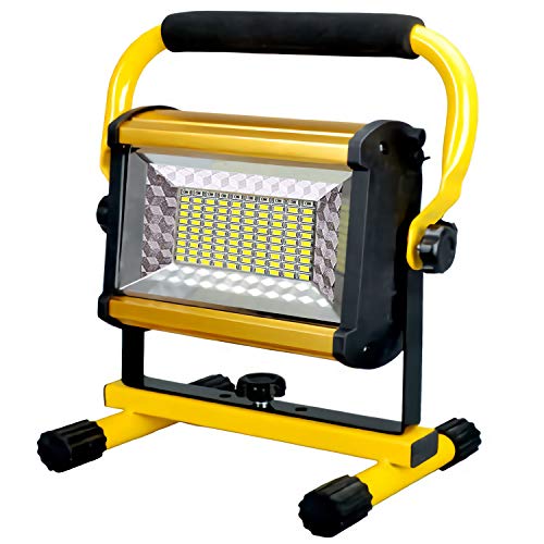 Rechargeable LED Work Light, 100W Portable Work Light Spotlight with Stand, Super Bright 4 Modes with Plug Waterproof Outdoor Mechanic Light for Workshop, Garage, Construction Site Rechargeable LED Work Light, 100W Portable Work Light Spotlight with Stand, Super Bright 4 Modes with Plug Waterproof Outdoor Mechanic Light for Workshop, Garage, Construction Site