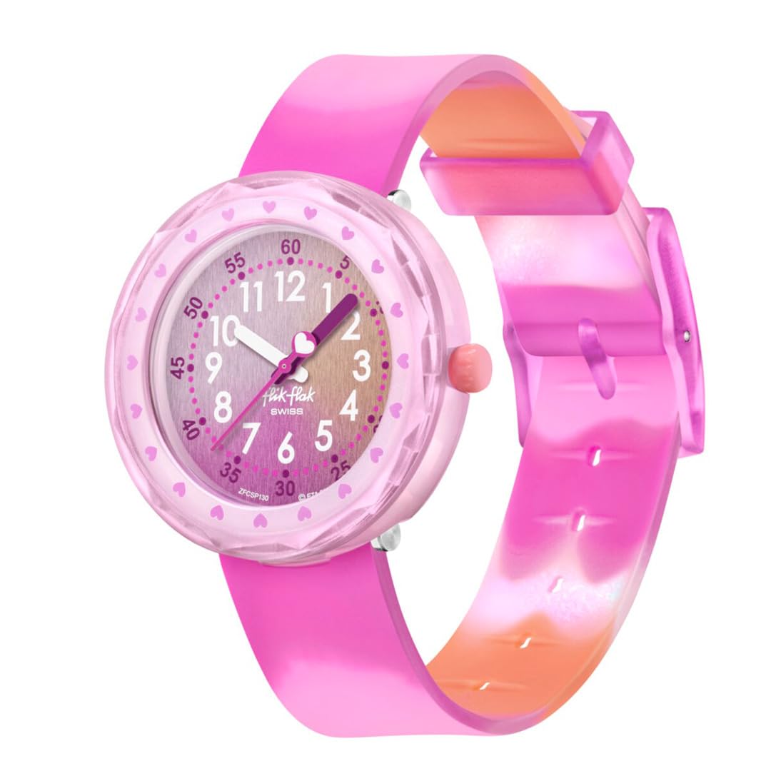 Swatch FCSP130 Flick Flake Uhr für Mädchen rosa
