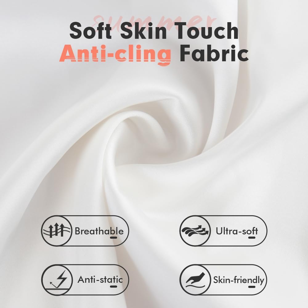 MANCYFIT Womens Half Slip for Under Dresses Satin Slip Skirt Mini Underskirt - Image 2