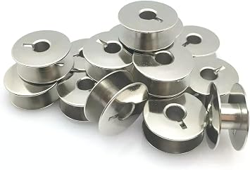YICBOR Metal Bobbins Compatible with Juki DDL-555, DDL-227, DDL-5530, DDL-555, DDL-5550, TL-15, TL-18QVP, TL-2000Qi, TL-2010Q, TL-2020PE #55623S 10