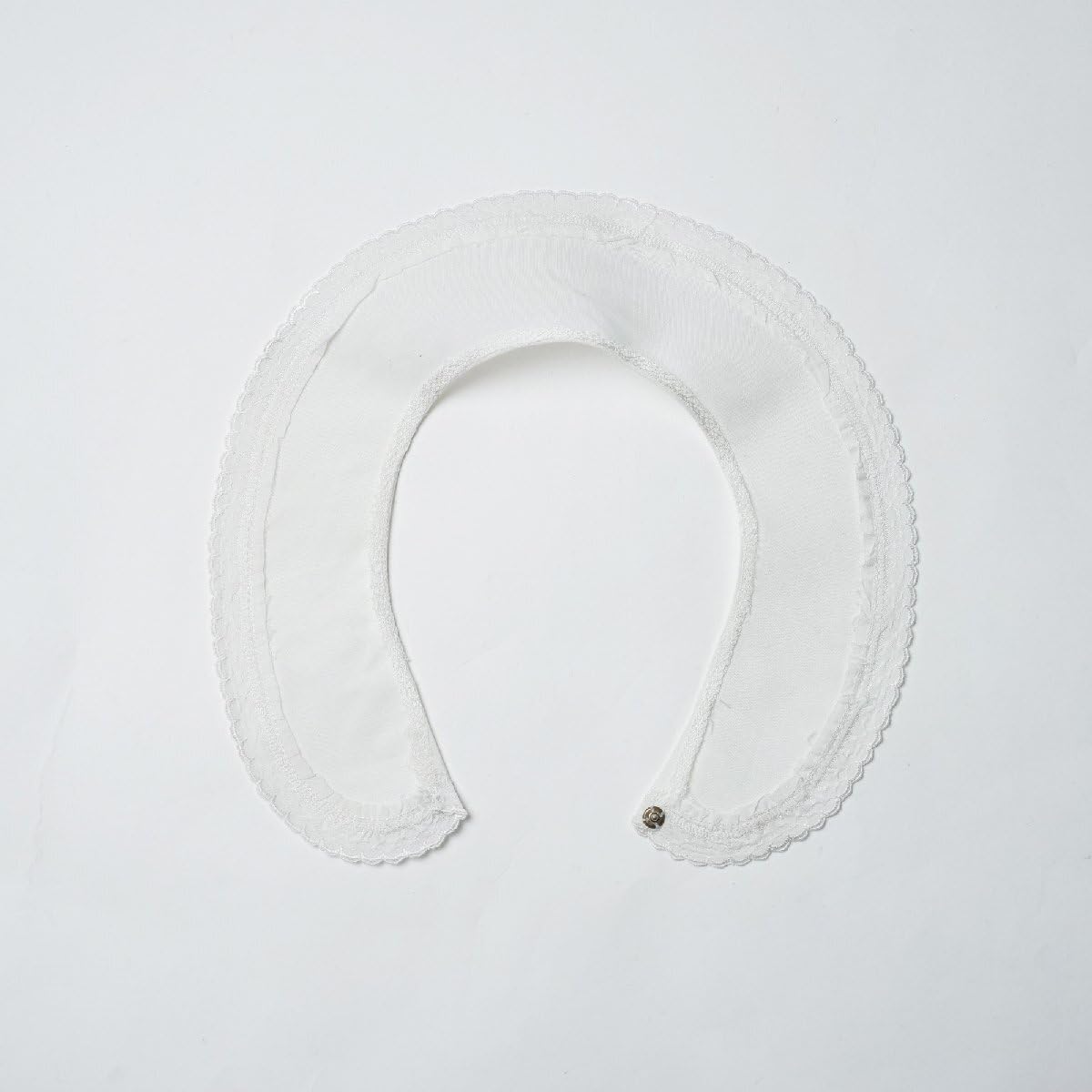 フランス アンティーク 襟 付け襟 丸襟 レースE388