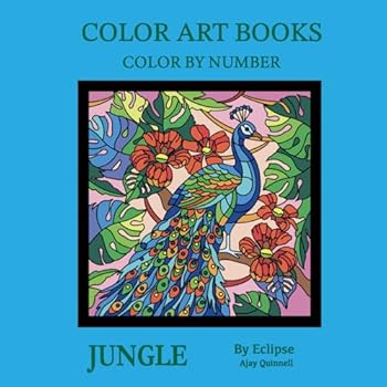 Paperback Jungle - Color By Number Book : Superior paper edition Book