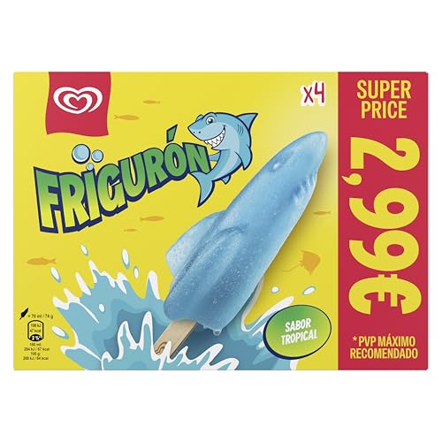Frigo Helado infantil Frigurón, 4 x 72ml