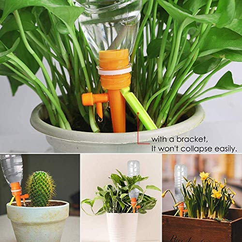 12 Pack Plant Watering Devices, Self Watering Drip Automatic Watering Spikes System with Slow Release for Plants, Upgrade Self-Watering Device with Anti-Tilt Anti-Down Bracket 7 12 Pack Plant Watering Devices, Self Watering Drip Automatic Watering Spikes System with Slow Release for Plants, Upgrade Self-Watering Device with Anti-Tilt Anti-Down Bracket - Image 7