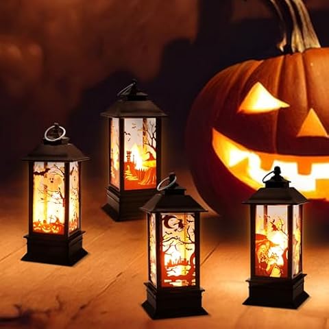 TZQFROCE Halloween Decorative Pumpkin Lantern Pack Cover
