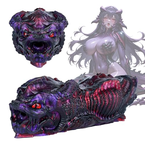 Jomyu Realistischer Masturbator Silikon Monster Drachen Taschenmuschi Sexspielzeug für die Männer Penismassage Oralsex Pocket Pussy Erotik Masturbieren Tragbare Pussy Muschi Sex spielzeug für Männ