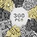 Classic Building Bricks, 300 Pcs Masonry Profile Bricks, Wall Bricks Blocks, Compatible with Lego Parts and Pieces(300 Pcs)