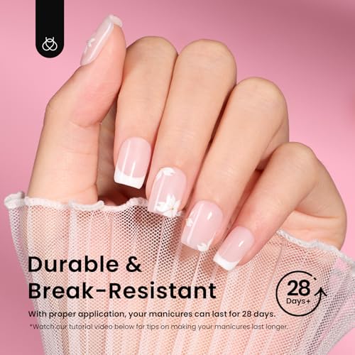 Image of Beetles Gel Nail Tips 288Pcs Extra Short Square Etch-X Fake Nails