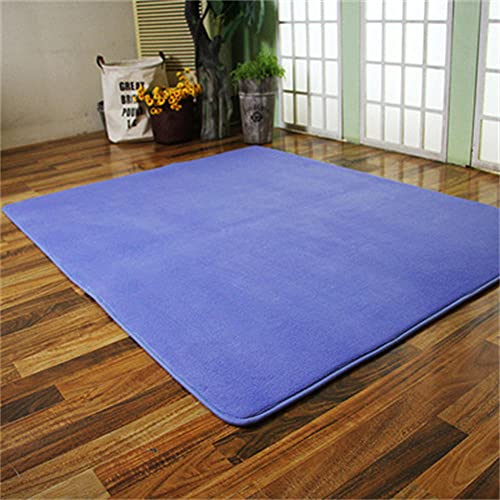 Tapis doux et non glissant LUNEZY Bleu32 idéal pour enfants et bébés - 2
