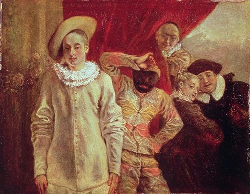 Affiche murale art poster Watteau déco salon graffiti 60x90cm