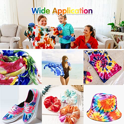 Tie Dye Powder Refills 400g - 20 Vibrant Colors Permanent Tie Dye Powder for Tie Dyeing, Easy to Use & Non-Toxic Tie Dye Powder Bulk for Kids Adults - Thumbnail 6