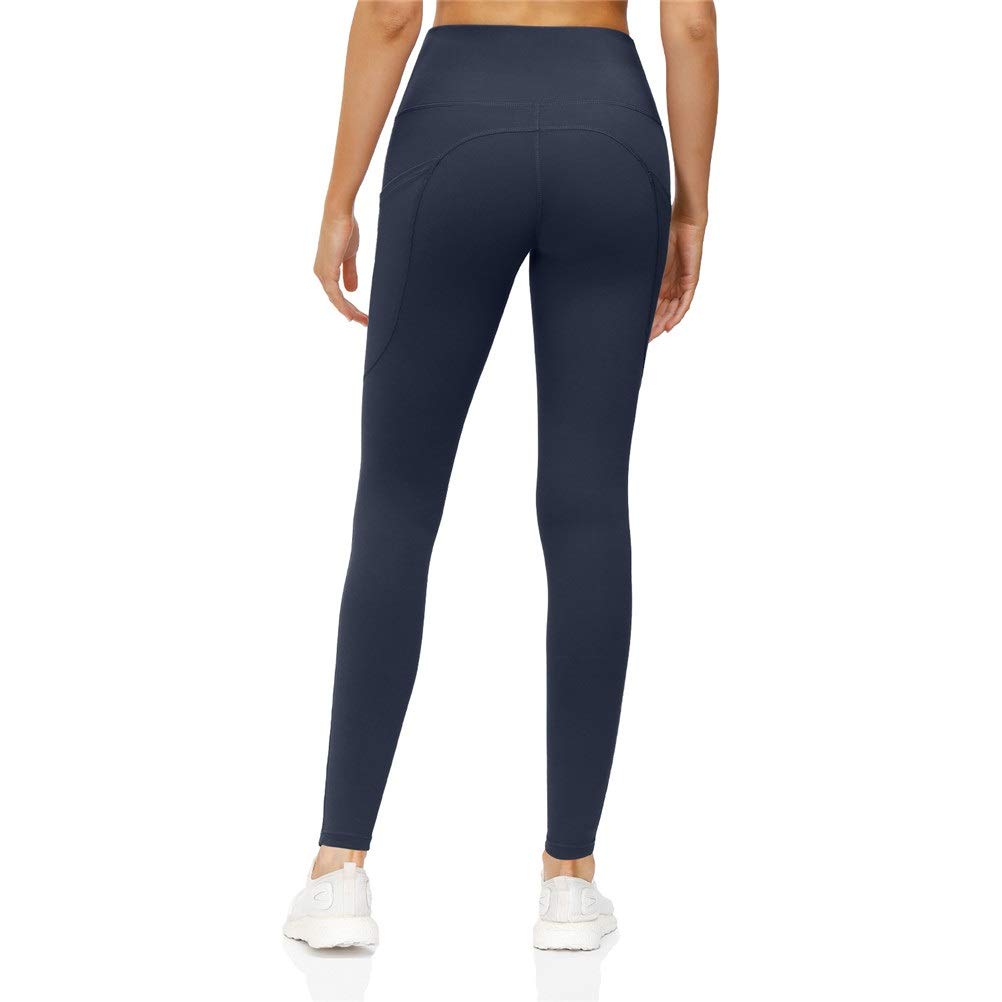Mujer Leggings Mallas Pantalones de Compresión, Yoga Pantalones de Talle Alto Flaco de Las Mujeres con los Bolsillos, Control de Abdomen Atractivo del Entrenamiento Correr Gimnasio Polainas Cuclillas