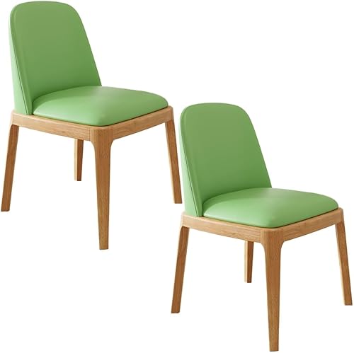 Miniatura 56 de YVYKFZD Juego de 2/4 sillas de comedor, sillas de comedor de madera, sillas de cocina tapizadas, silla de sala de estar sin brazos con respaldo