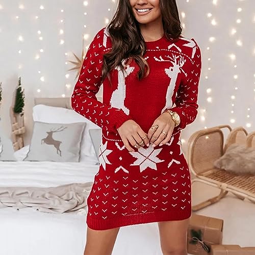 Pull tricoté de Noël pour femmes pour vos soirées d'hiver chic