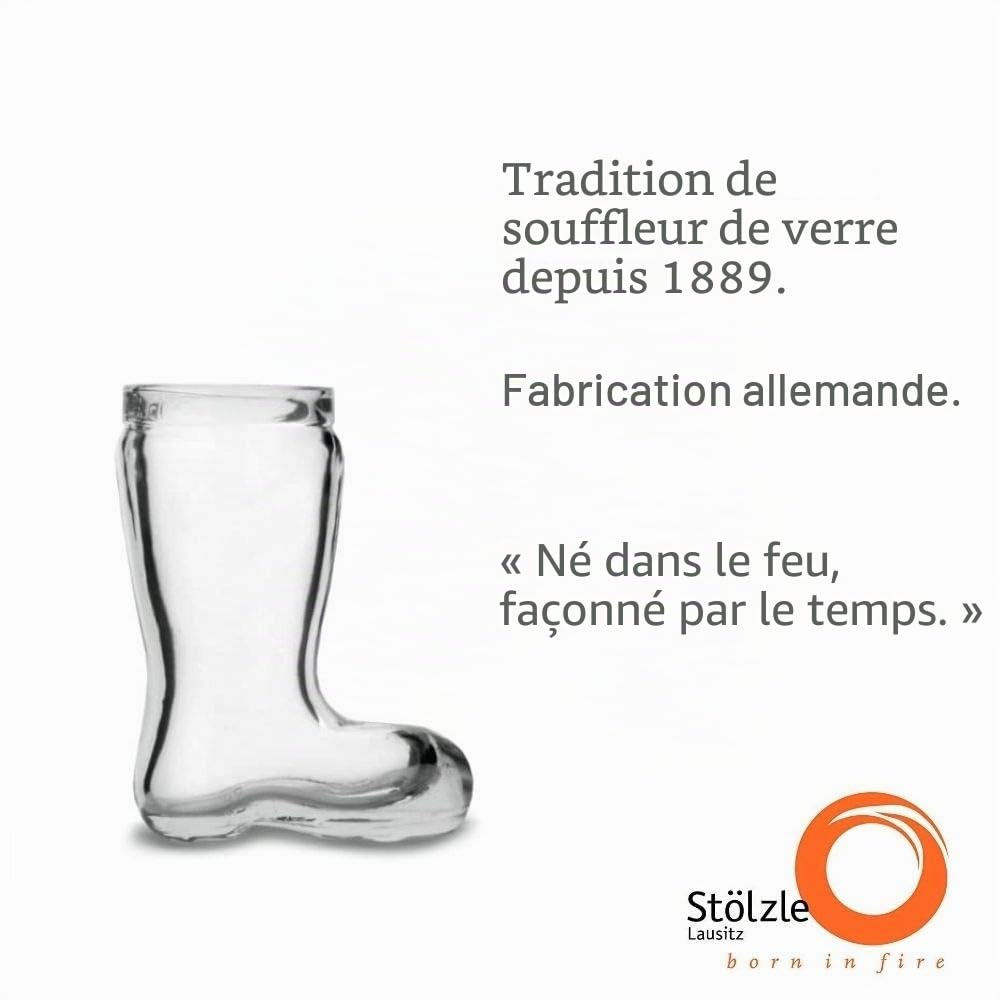 STÖLZLE OBERGLAS Verre Botte à bière I 12 Verres à Shot I Verres à Liqueur stamperl I 40 ML I Petits Verres I Passe au Lave-Vaisselle I résiste à la Casse I Verre en Cristal de Haute qualité