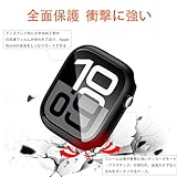 YOFITAR for Apple Watch 11/10 ケース 46mm アップルウォッチ 11/10保護カバー 液晶フィルム 一体型 Apple Watch シリーズ 11/10 対応 PC素材 耐衝撃 全面保護 超薄型 装着簡単 高透過率 指紋防止 傷防止 アップルウォッチ 10 アクセサリー apple watch 11/10 case（ブラック，46mm)
