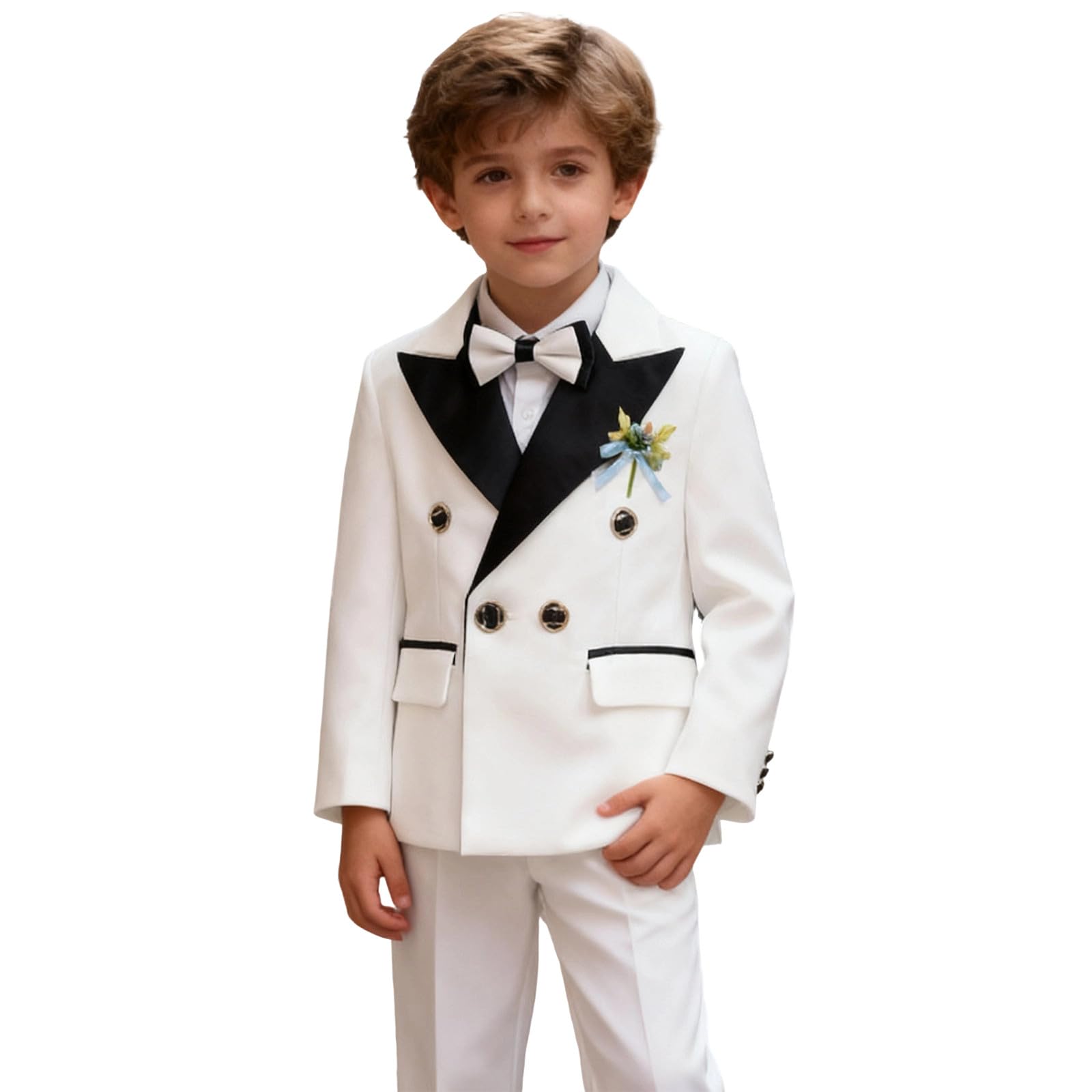 Vestiti da ragazzo in due pezzi per la scuola di tutti i giorni – Confortevole e morbido abbigliamento casual con vestibilità casual per ragazzi dai 3 ai 10 anni, combinabile in modo versatile, ideale