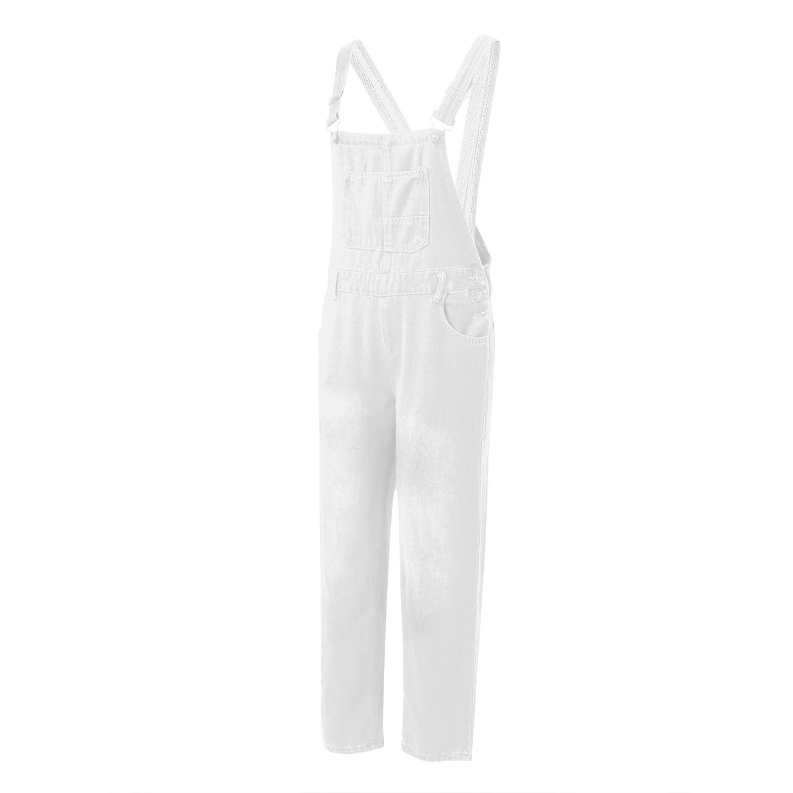 Peto para mujer, vaqueros vaqueros, peto para mujer, pantalones de trabajo, holgados, pantalones de verano, pantalones de verano, pantalones de peto rectos con cómodos y ajustables