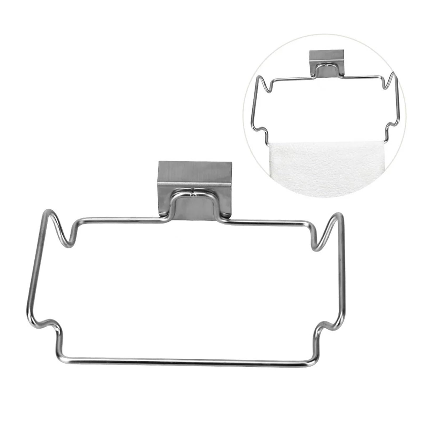 2 uds Estante for Bolsas de Basura, for Cocina, Puerta Armario Acero Inoxidable, Soporte for Almacenamiento, for para Bolsas