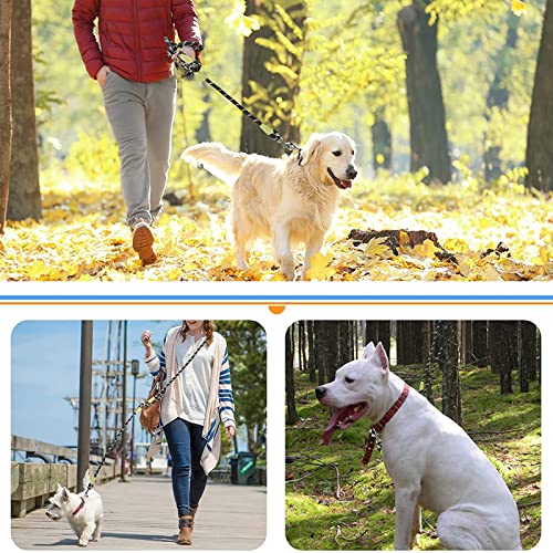 Hands Free Hundeleine 220cm Seil Crossbody Hundeleine Reflektierend für große mittlere kleine Hunde Gehen, Joggen und Laufen