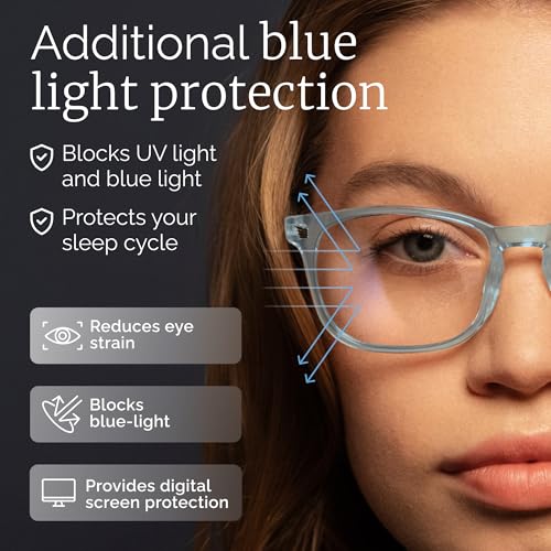 Image of CCVOO Reading Glasses for Women /Men, Eyeglasses, Blue Light Readers for Women /Men, Computer Eye Glasses, Cheaters
