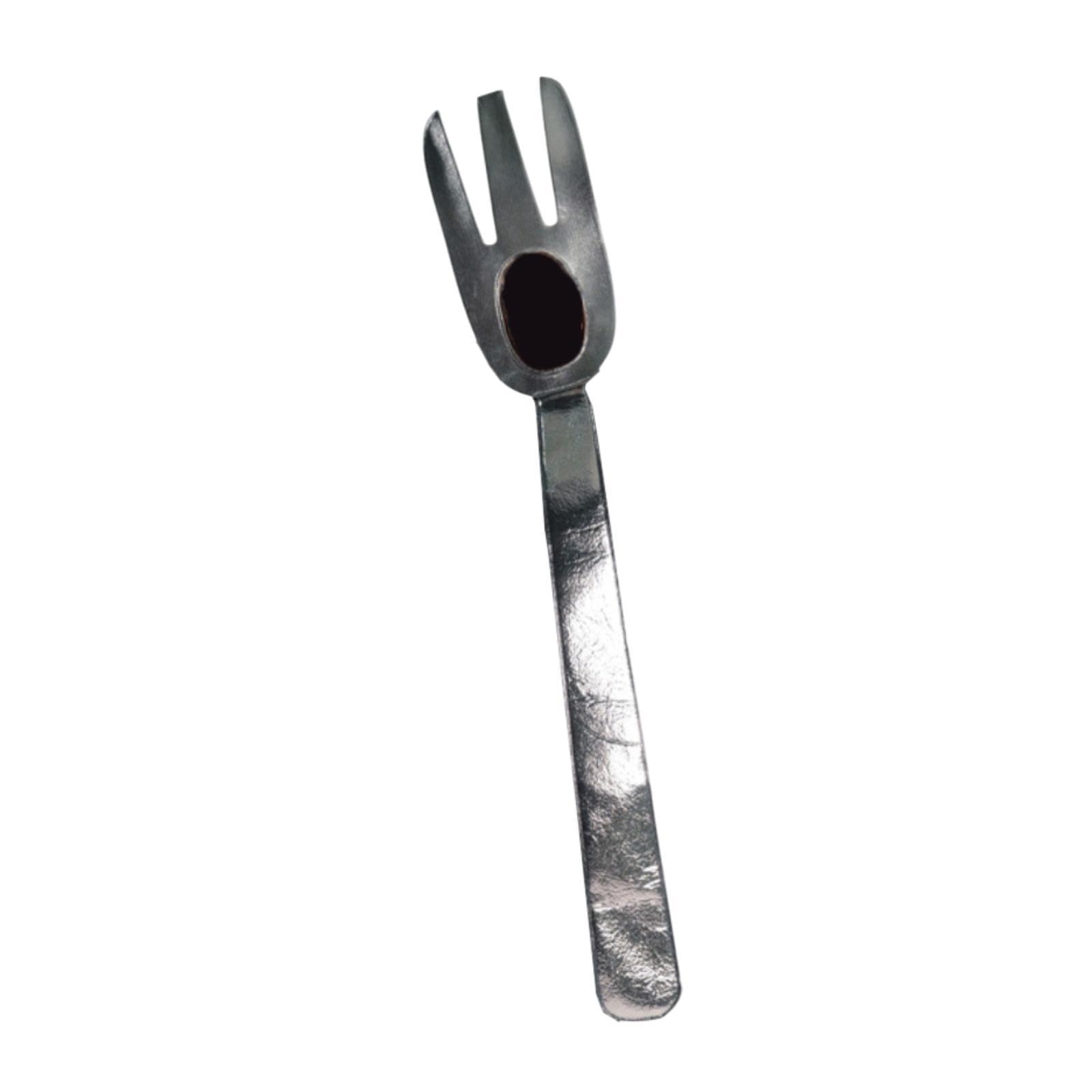 YEJBBUC Cutlery Costume Fancy Dresss Funny Headdress for Role Playing Party Holidays Fork Silvery