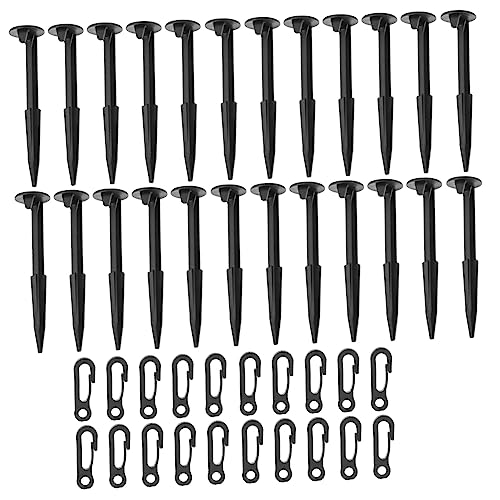 Abaodam 20Pcs Plastic Camping Tent Stakes Inflatable Ground Stakes for Outdoor Decorations Use Securely Inflatables and Tents for Hiking and Camping