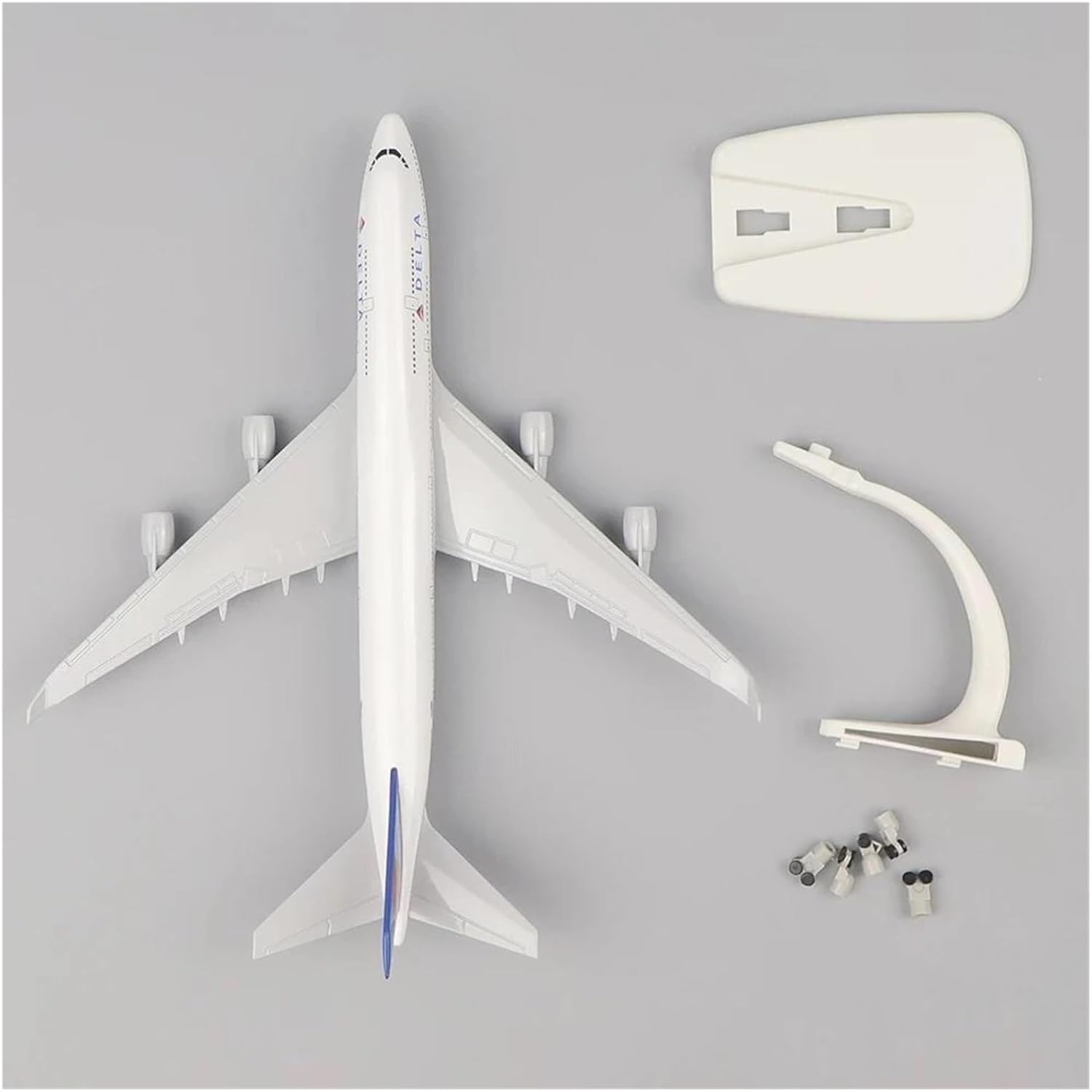 1 400 for Delta Airlines B747 Die-cast Aircraft Model Adult Collection Office Desktop Decoration 20cm Hobby Playgame Kit