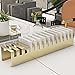 XPLKQXE Desktop Floor Tile Display Rack, All-in-one Metal Porcelain Tile Door Stand Shelf, Ceramic Tile Sample Show Holder, Plaques Glass Art Creations (Color : Gold, Size : 60x13x10cm)