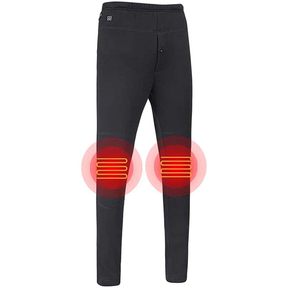 Pantalones con calefacción USB Pantalones de Ropa Interior abrigados Pantalones de Polainas Lavables Calentamiento Inteligente Recargable Engrosado para Ciclismo Esquí Montañismo,Masculino,
