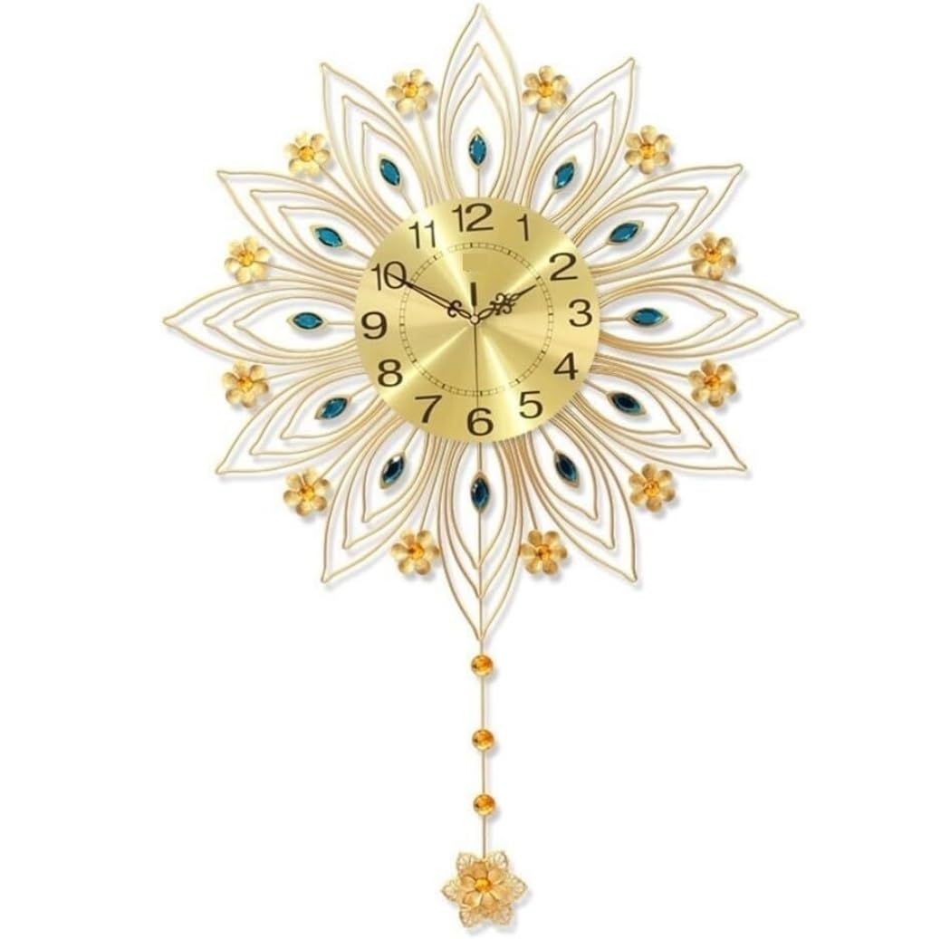 MYUYEE Farmhouse Vintage Clock Home Hanging ation Silent Living Room for Bedroom Office,One Color-90 * 64cm (One Color-90 * 64cm)