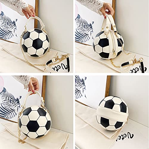 Bolso de hombro redondo para mujer en forma de balón de baloncesto miniatura 6