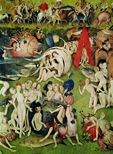 Toile Hieronymus Bosch 60x90cm La Tentation de saint Antoine