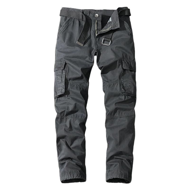 Pantalon cargo homme automne printemps à coupe droite loisirs