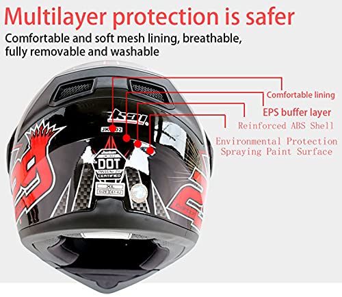 Casque moto modulable bluetooth avec double visière intégrale - 5