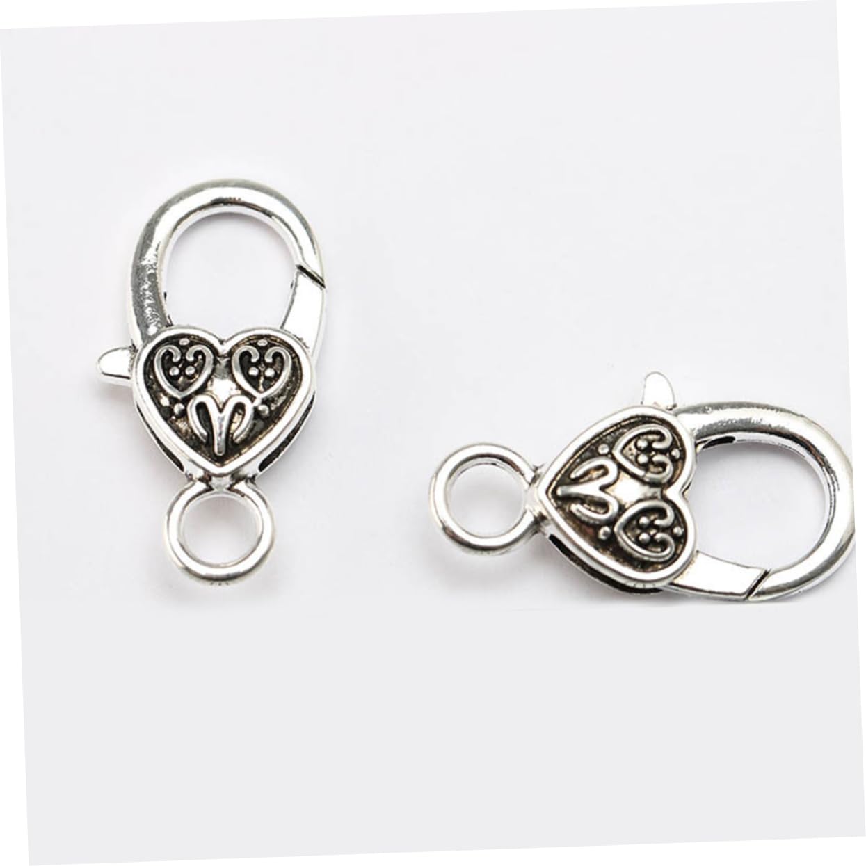 120piezas Clasp De Aleación De Plata Forma De Para Fabricación De Joyas Accesorios De Para y Pulseras